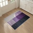 thumbnail image 3 of ODIKA 3'x5' Washable Accent Rug Plum Purple Minimalist Abstract Gradient Panels Frame for Bedside, Nursery Room, Pet Friendly & Non-Shedding, 3 of 7