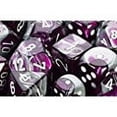 thumbnail image 4 of Black and Blue Gemini Dice with Gold Numbers 7 Dice Set 16mm (5/8in) Chessex, 4 of 6
