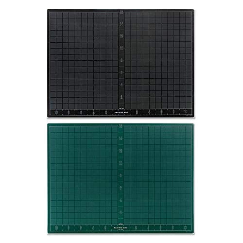 Pacific Arc Double Sided Self Healing Cutting Mat - Thick and Durable Vinyl Rotary Cutting Mat for Sewing - Perfect Fabric Cutting Mat & Scrapbook Pap