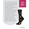 thumbnail image 7 of MeMoi Pineapple Fiesta Bamboo Blend Crew Socks - Womens - Female, One Size, Black, 7 of 7