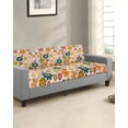 thumbnail image 2 of Vintage Boho Floral Couch Cushion Covers Stretch, Washable Sofa Seat Covers Individual Seat Cushion Sofa Slipcovers Yellow Pink Floral Bohemia Beige Couch Cover Furniture Protector S-1PCS, 2 of 7