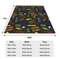 thumbnail image 3 of Rateoe Pixel Game Print Fuzzy Fleece Throw Blanket Extra Large,Super Soft,Fluffy and Warm Blankets for Couch,Bed,All Season Use (60"x50"), 3 of 8