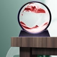 thumbnail image 4 of GUOOL Tableau de Sable en Mouvement Rond en Verre Affichage 3D Orange 7 Pouces, 4 of 9
