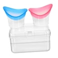 thumbnail image 3 of Juego de 2 vasos lavaojos, limpiador oftálmico y baño ocular de silicona flexible para Rosa y azul, 3 of 9