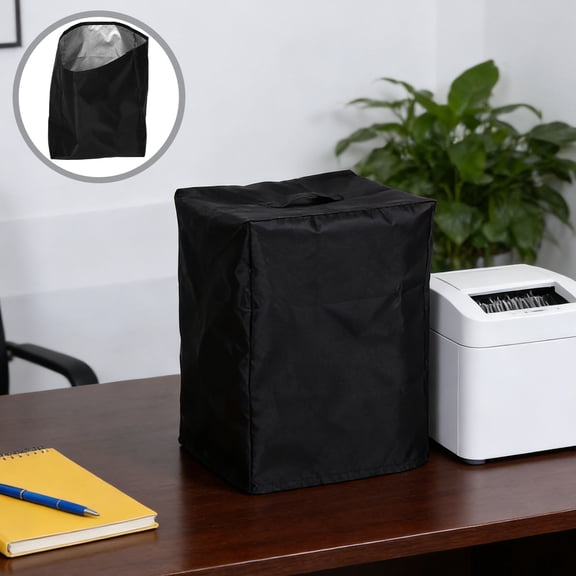 LOLIPPYY Compact Black Oxford Fabric Shredder Cover, Weatherproof, , Easy to Install Protective Shredder Dust Cover