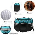 thumbnail image 4 of Folding Pet Tent Dog House Camping Accessories Pet Cage Octagonal Cage Fence Outdoor Big Dogs For Cat Tent Playpen Puppy Kennel ShopWise Round, 4 of 7