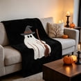 thumbnail image 4 of Halloween Blanket 39.4x27.6in Flannel Throw Halloween Patterned for Sofa Travel by OVFUIZ, 4 of 6