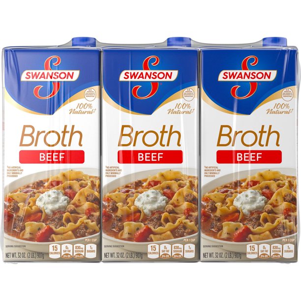 Product of Swanson Beef Broth 3 Pk. 32 oz.