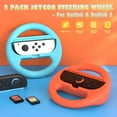 thumbnail image 2 of Steering Wheels for NS Switch 2 Console JoyCons,Racing Wheels for Racing Games ,Accessories for Switch 2 Joycon (2025),Blue+Red, 2 of 6