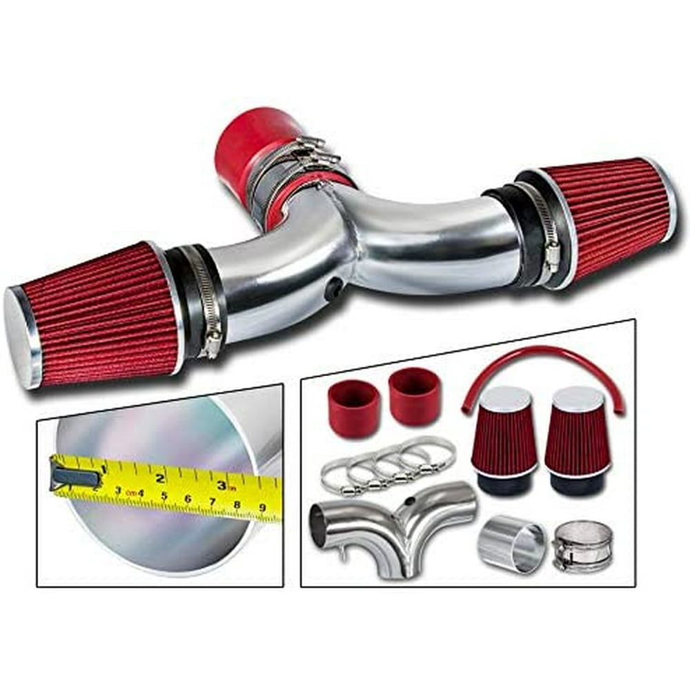 Short Ram Air Intake Kit Rtunes RED For 2002-2006 Acura RSX Type S -  Performance Boost Washable Dry Air Filter, image size:1000x1000