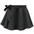 thumbnail image 4 of WRKEKC Girls Skater Skirt Chiffon Wrap Skirt with Bow Lightweight for Dance Practice and Casual Wear Girls 3-12 Years, 4 of 6