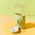 thumbnail image 3 of Botella de agua para conejos, 600 ml/21 oz, dispensador de agua colgante, alimentador, jaula, jaula, conejera, cachorro, gato, chinchilla(verde), 3 of 5