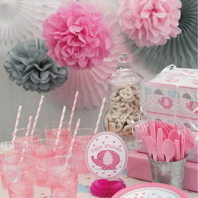Unique Industries Hot Pink Birthday 6 Flower Shaped Tissue Paper