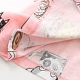 thumbnail image 4 of Defitshape Women's Cotton Nightgown Soft Pjs Summer Short Sleeve Midi Loose Cute Crew Neck Sleeping Loungewear Cup Cat 12-14, 4 of 4