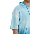 thumbnail image 7 of Epic Studio Men's & Big Men's Ombre Dip Dye French Terry Short Sleeve Hoodie Sweatshirt, Sizes S-4XL, 7 of 7