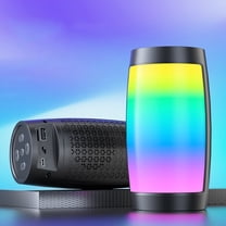 kkbbma Bluetooth Speakers with Colorful Light, Loudly Stereo Sound Portable Bluetooth Wireless Speakers, Support FM and Card, for Outdoor, Home, Party, Beach, Travel