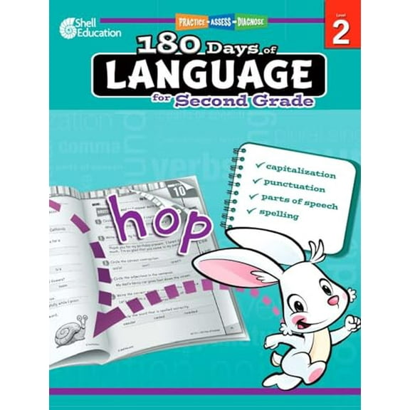 Pre-Owned 180 Days(tm) Language for Second Grade: Practice, Assess, Diagnose (Paperback) 1425811671 9781425811679
