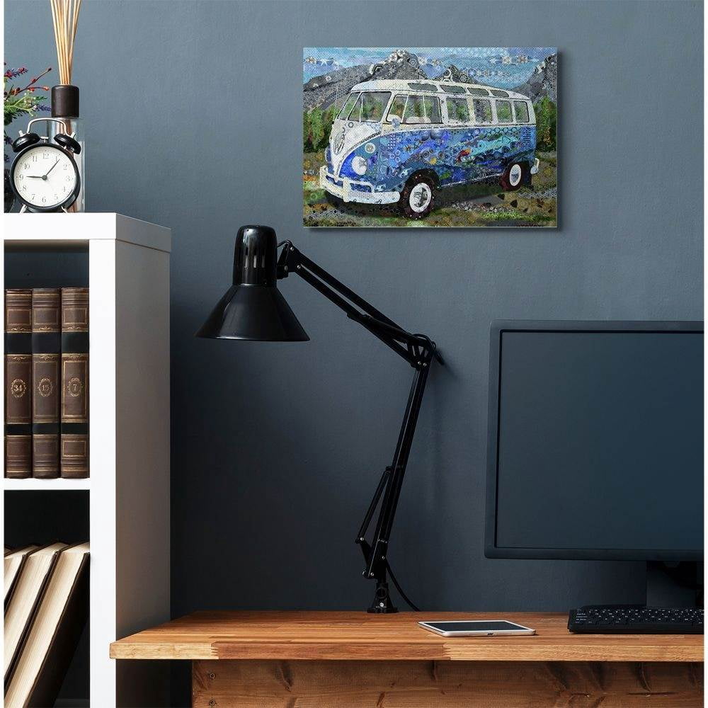 Stupell Industries Abstract Van Collage Modern Design Canvas Wall Art by Dawn Allen