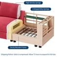 thumbnail image 4 of TROPOW L-Shaped Modular Sectional Sofa, Oversized 9 Seat Couch with 2 Storage Ottoman, 2 Pillows, Modern Deep Seat Comfy Couch, Chenille Sleeper Sofa for Living Room, Red, 4 of 8