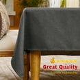 thumbnail image 5 of BALCONY & FALCON Rectangle Tablecloth Washable Waterproof Tablecloth Decoration, Basalt Gray, 55" x 71", 5 of 7