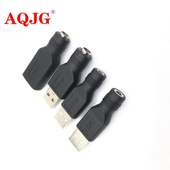 FOR 5.5 X 2.1 mm 4.0*1.7 3.5*1.35 female to usb male DC power plug adapter For laptop DC 5V