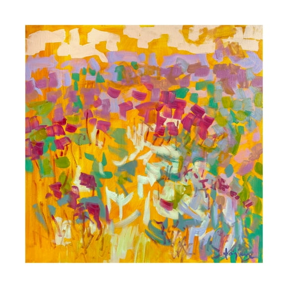 Canvas Wall Art - Dorothy Fagan 'Sundance Ii' Wall Art for Living Room, Bedroom, or Office D?cor by Trademark Fine Art - 14 x 14 Inches