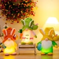 thumbnail image 1 of Viflosae Décorations de Pâques Chapeau Boule de Pâques avec Lampe Rudolph Poupée Ornements Retour à l'Économie, 1 of 4