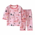 thumbnail image 3 of Ahuyic Summer Toddler Kids Clothing Set,Summer Savings!Shirt and Short Pants Set Boys Girls Printed Round Neck 2 Piece Outfits Children's Casual Set 6-7 Years Watermelon Red, 3 of 5