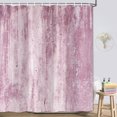 thumbnail image 6 of Pink Shower Curtain,Pink Abstract Aesthetic Wall Texture Bath Curtain,Marble Shower Curtain for Bathroom,Girls Washable Waterproof Cloth Fabric Shower Curtain Set with 12 Hooks 47X64in, 6 of 6