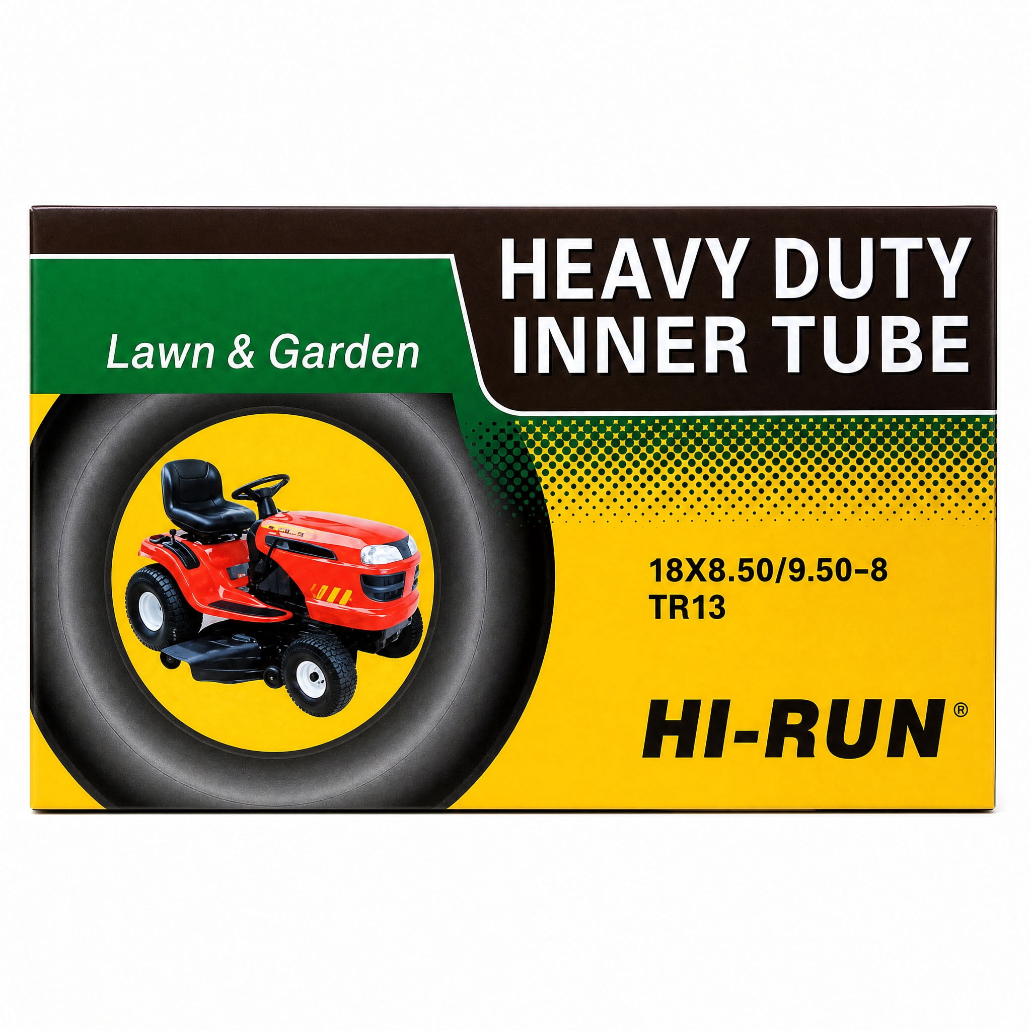 Hi-Run 18X8.50/9.50-8 Butyl Inner Tube TR13 for Lawn Mower & Garden Tractor Tires