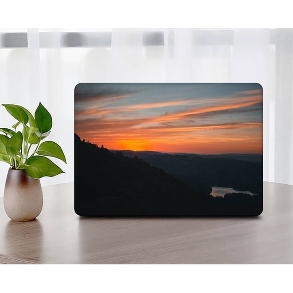 KSK KAISHEK Hard Case Cover for New MacBook Air 13 inchs with Retina Display & Touch ID USB Type-C + Black Keyboard Cover Model: A2337 m1/A2179/A1932 (Red series 0411)