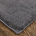 thumbnail image 3 of Len Glamorous Ultra-Solf Shag Rug, Jet Black, 4ft x 6ft Accent Rug, 3 of 6