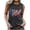 DT-Dark Gray, variant on Women's Distressed American Flag Tank Top - Polyester Patriotic & Edgy Wear, Cool for Patriotic Gatherings