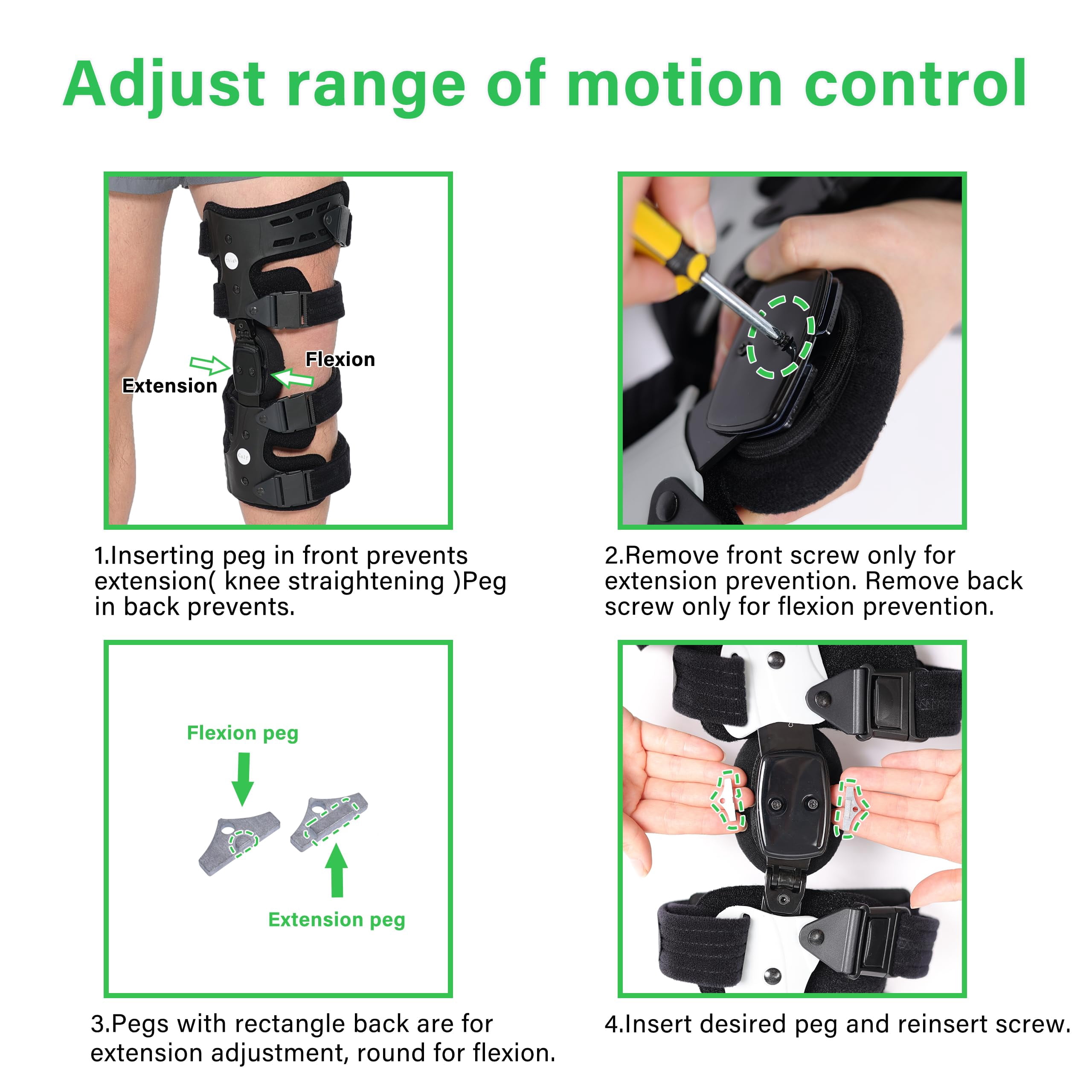 Insunen Lateral Unloader Knee Brace for Osteoarthritis & Bone on Bone Joint Degeneration Offloader with Built in Hex Key L1851 L1843 Outside, Right