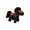 Black, variant on Vintage Plaid Faux Leather Pony Figurine Ornament, Stuffed Plush Horse Decor Statue, Premium Desk Shelf Home Decor Accent Gift,4.7 in.