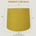 thumbnail image 2 of Urbanest Suede Drum, Lampshade, Mustard, 14", 2 of 6