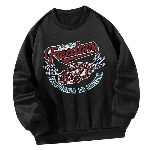 Sudadera para Mujer Cuello Redondo Sudadera Cuello Redondo Tops Sueltos de Moda Jersey Tops para Uso Diario Vacaciones en La Calle Damas , S S
