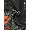 thumbnail image 7 of MODA NOVA Junior's Ruffle Skirt Tie Waist High Low Floral Wrap Skirt, 7 of 7