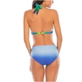 thumbnail image 4 of Traje de baño dividido para mujer con tirantes minimalistas con estampado de bikini multicolor elegante para mujer OAVQHLG3B Store  lin121212, 4 of 4