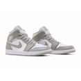 thumbnail image 3 of Ni - ke Ni - ke Air Jordan 1 Mid Linen College Grey Light Bone Shoes 554724-082 Mens 13, 3 of 5