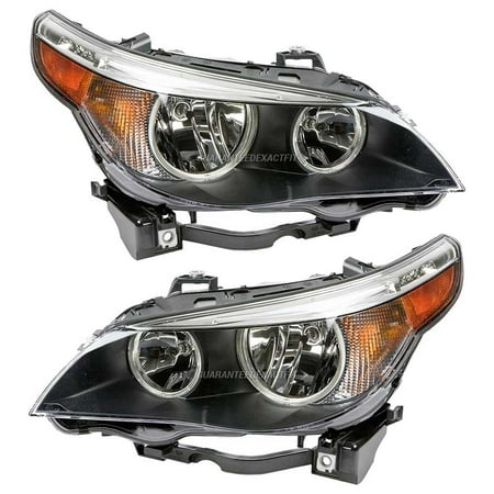 - Pair Hella Headlight Assembly For BMW 525i 530i 545i 550i 525xi 2004-2007