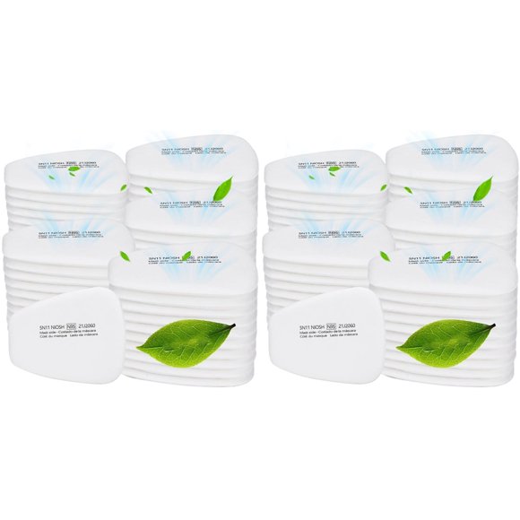Filtro de Algodón para Respirador 5N11 (120 Unidades), Cartuchos de Filtro 6001 para Respirador de las Series 6200, 6502, 6800 y 7502