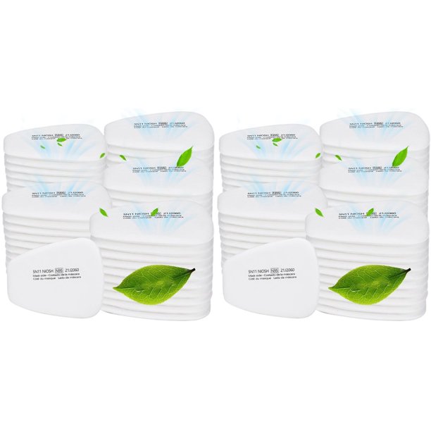 Filtro de Algodón para Respirador 5N11 (120 Unidades), Cartuchos de Filtro 6001 para Respirador de las Series 6200, 6502, 6800 y 7502