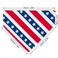 thumbnail image 2 of Small Dog Bandana, Patriotic Pet Accessory, Soft Polyester, Fourth of July Party, Red White Blue, 1 Pc, 2 of 5