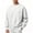 White, variant on TKKCS Mens Crew Neck Sweatshirt with Chest Pocket Drop Shoulder Fall Casual Long Sleeve Relaxed Fit Pullover Sweatshirts Blue XL