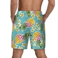 thumbnail image 4 of Haiem Cute Pineapples Mens Swim Trunks with Compression Liner 2 in 1 Swimming Shorts Stretch Swimwear Quick Dry,Board Shorts-3X-Large, 4 of 9