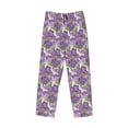 thumbnail image 6 of Daiia Violets Flowers Men's Sleep Pant with Pockets and Drawstring,Pajama Pants-Medium, 6 of 9