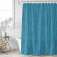 thumbnail image 2 of Small Stall Shower Curtain 48x72 Inch Narrow Half Size Lake Blue Bath Curtains Bathroom Decor, Modern Simple Solid Color Linen Texture Waterproof Fabric Shower Curtain Set with Hooks 48 Inch, 2 of 7