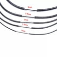 thumbnail image 5 of GKNET Black Wax Leather Cord Stainless Steel Rotary Clasp Necklace Choker Rope Je^ WY4-45cm-/-1mm, 5 of 9