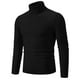 thumbnail image 1 of Gibobby Suéter cuello alto hombre Suéter de manga larga para hombre con cuello alto para hombre, ajuste ajustado(Negro,G), 1 of 2